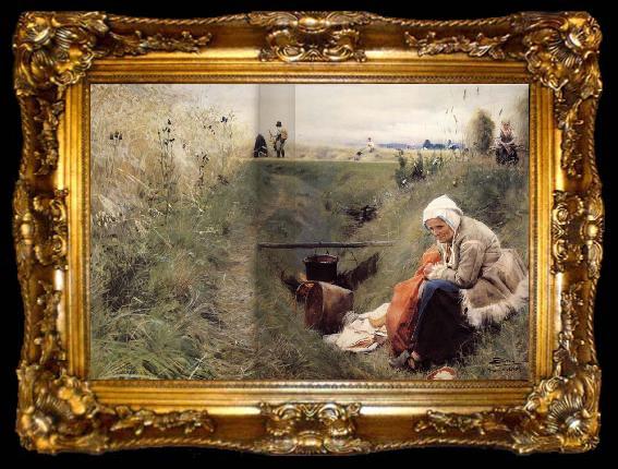 framed  Anders Zorn Our Daily Bread, ta009-2